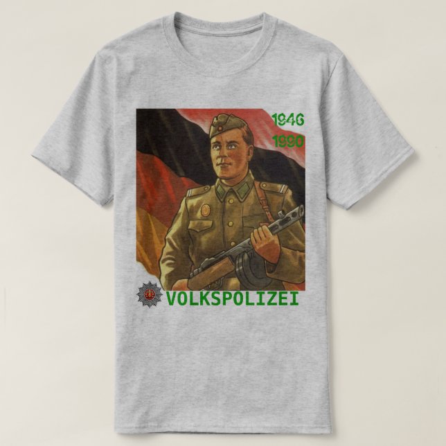 T-SHIRT VOLKSPOLIZEI DDR 1946-1990 (Design devant)