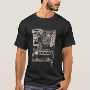 T-shirt Volkswagen Beach Life T1 Camionnette de plage Surf