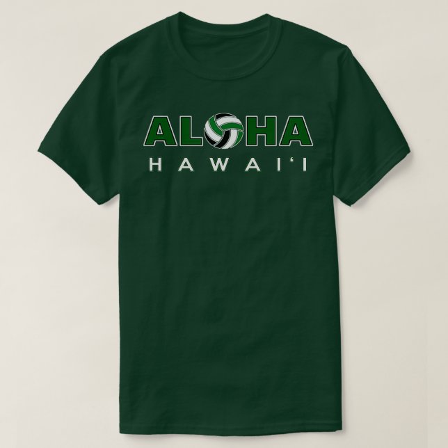 T-shirt Volley-ball ALOHA Hawaii (Design devant)
