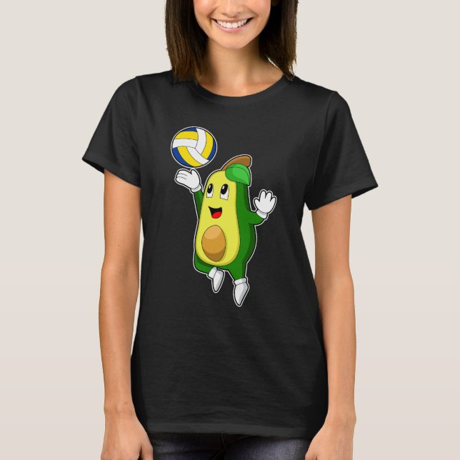 T-shirt Volley-ball Avocado (Devant)