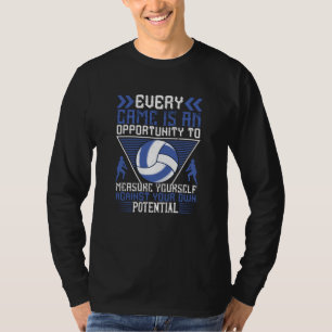 T-shirt Volley-ball - Chaque Jeu Est Une Opportunité