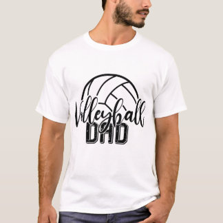 T-shirt volley-ball cool papa art verbal