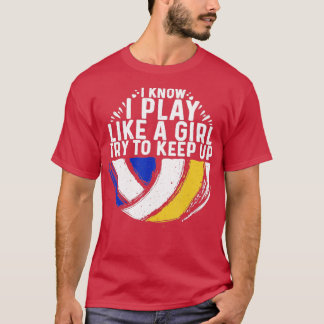 T-shirt Volley-ball cool Pour Femmes Filles Jeune Volley-b
