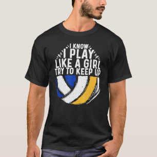 T-shirt Volley-ball cool Pour Femmes Filles Jeune Volley-b