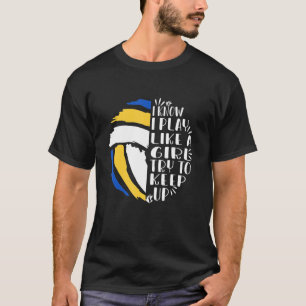 T-shirt Volley-ball cool Pour Femmes Filles Jeune Volley-b