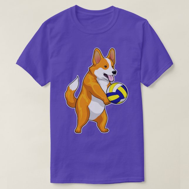 T-shirt Volley-ball Corgi (Design devant)