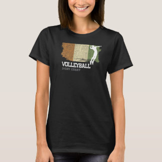 T-shirt Volley-ball Côte d'Ivoire Drapeau filles Volleybal