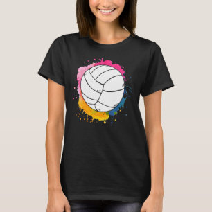 T-shirt Volley-ball couleur Splash Ball coloré Volleyball