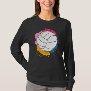 T-shirt Volley-ball couleur Splash Ball coloré Volleyball