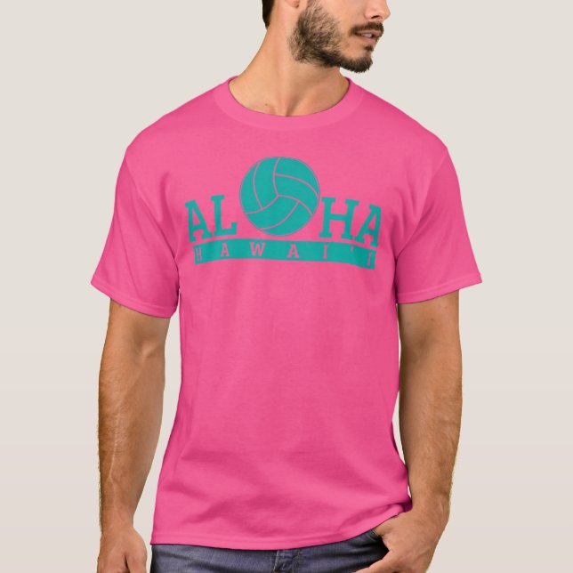 T-shirt Volley-ball Hawaii Hawaii Beach Aloha (Devant)