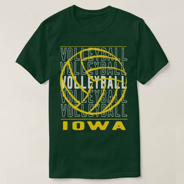 T-shirt Volley-ball Iowa (Design devant)