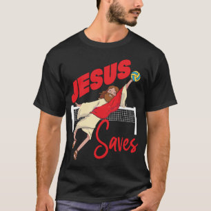 T-shirt Volley-ball Jésus Sauve Jésus chrétien