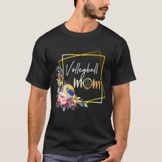 T-shirt Volley-ball Maman Florale Ball Ball Maman Femmes