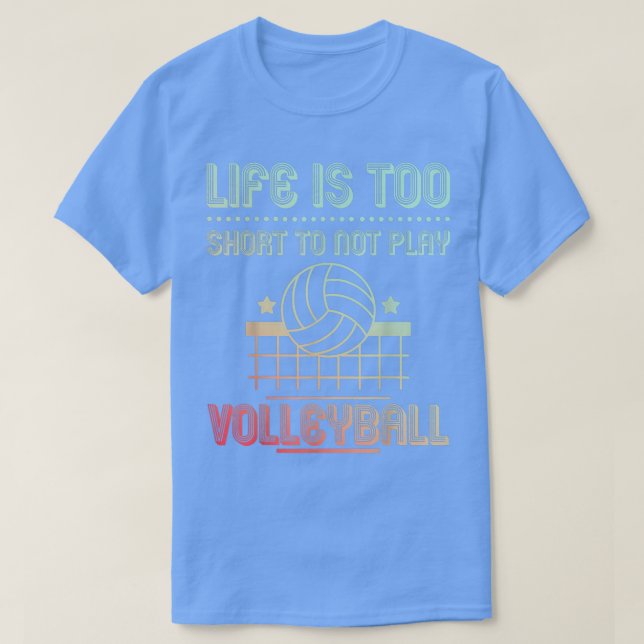 T-shirt Volley-ball masculin et féminin joueur de volley-b (Design devant)