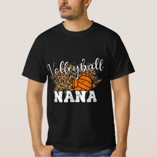 T-shirt Volley-ball Nana Leopard Fun Volleyball Nana