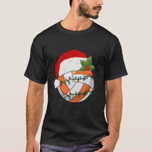 T-shirt Volley-ball Noël Santa Hat Femmes Hommes Tennis Lo