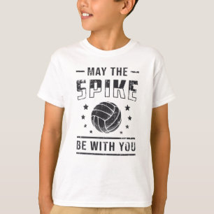 T-shirt Volley-ball Peut-Être Le Spike Be With You Retro C