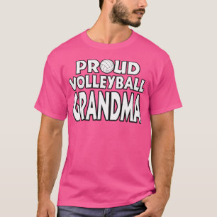 T-shirt Volley-ball Pour Grand-Mère Fière
