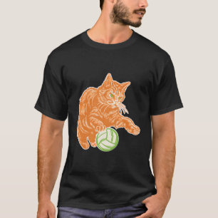 T-shirt Volley-ball Vball Beach Volleyball Cat