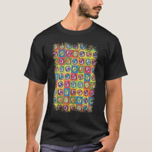 T-shirt Volley-ball vintage coloré mignon Bal Colorsplash
