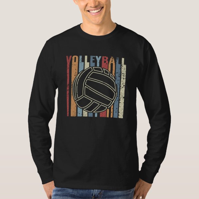 T-shirt Volley-ball Vintage rétro (Devant)