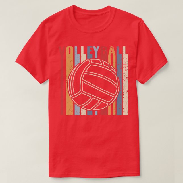 T-shirt Volley-ball Vintage rétro 1 (Design devant)