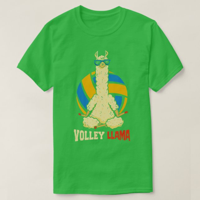 T-shirt Volley Llama Sports Jeu Volley-ball (Design devant)