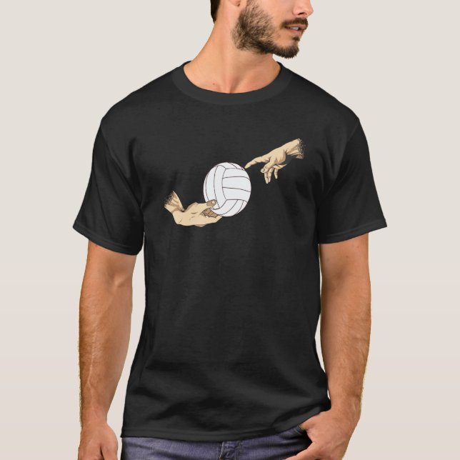 T-shirt Volleyball Ball Volleyball Michelangelo Volleyball (Devant)