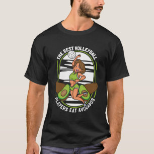 T-shirt Volleyball Best Beach - Vball Volleyball Avocado