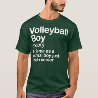 T-shirt Volleyball Boy Définition Sport amusant
