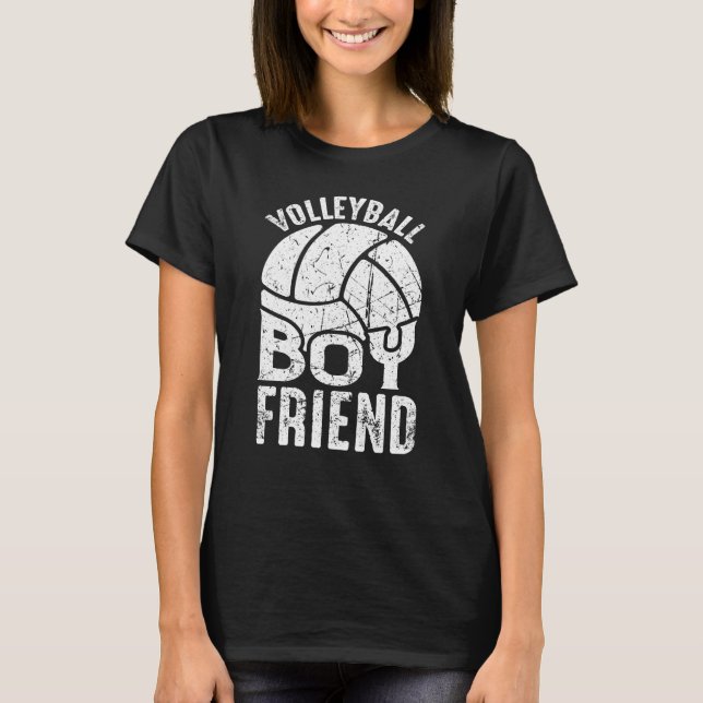 T-shirt Volleyball Boyfriend Coach Fan Player (Devant)