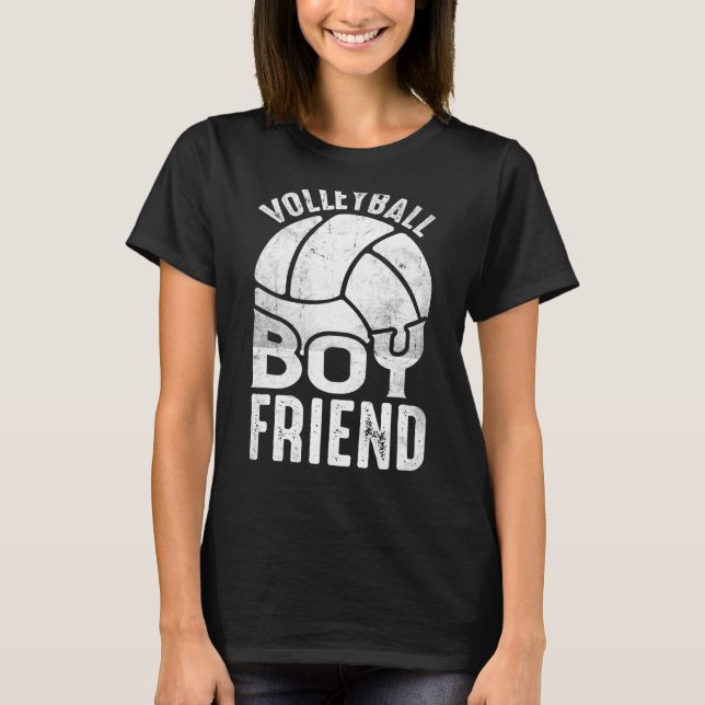 T-shirt Volleyball Boyfriend Coach Fan Player  1 (Devant)