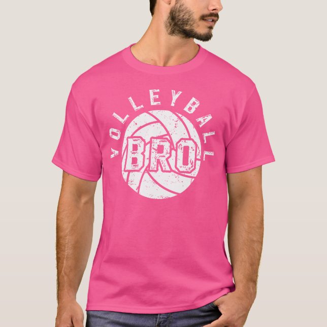 T-shirt Volleyball Bro Volleyball Frère D'Un Volleyball (Devant)