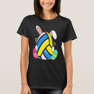T-shirt Volleyball Bunny OEufs Costume de Pâques Jour Ide