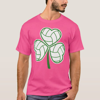 T-shirt Volleyball Clover Leaf Joyeux SPORT De La Fête De 