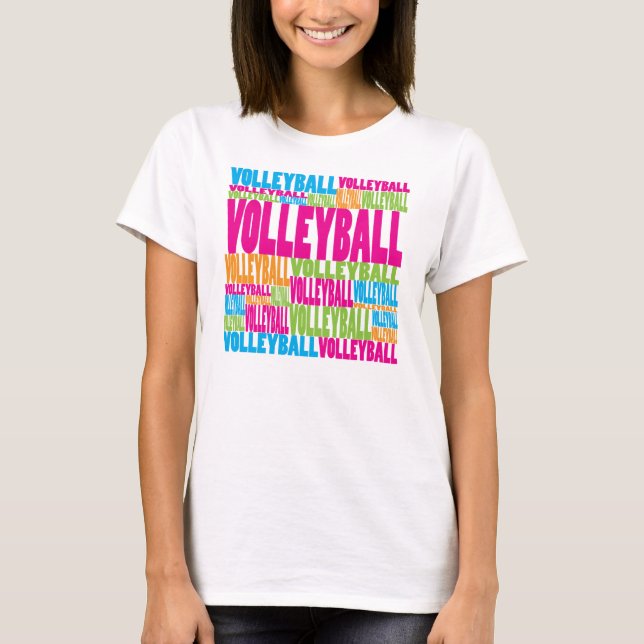 T-shirt Volleyball coloré (Devant)