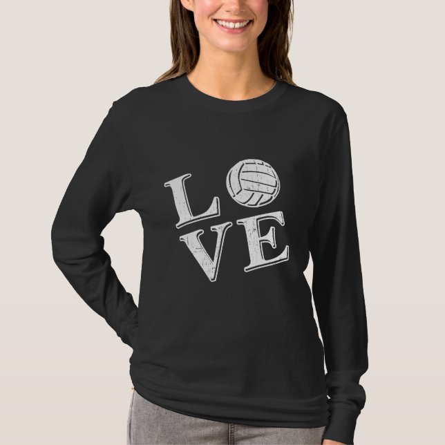 T-shirt Volleyball d'amour (blanc) (Devant)