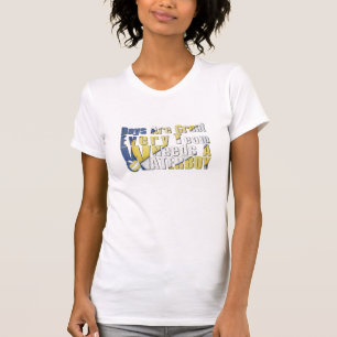 T-shirt Volleyball de Waterboy dans le bleu et le jaune