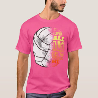 T-shirt Volleyball Et Jésus