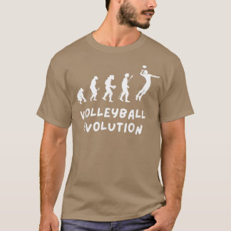 T-shirt Volleyball Evolution Funny