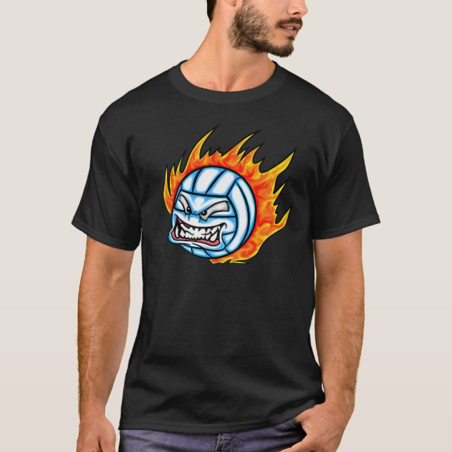 T-shirt volleyball flamboyant (Devant)