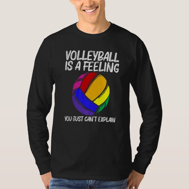 T-shirt Volleyball For Men Women Volleyball Sport Player (Devant)