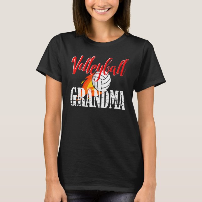 T-shirt Volleyball Grandma Volleyball (Devant)