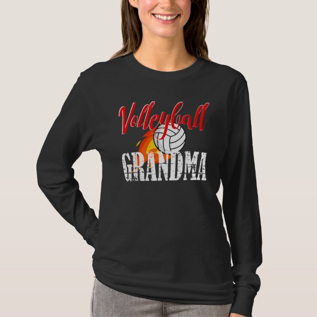 T-shirt Volleyball Grandma Volleyball (Devant)