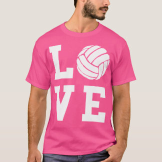 T-shirt Volleyball Heart Love Volleyball Lecteur Plage Vol
