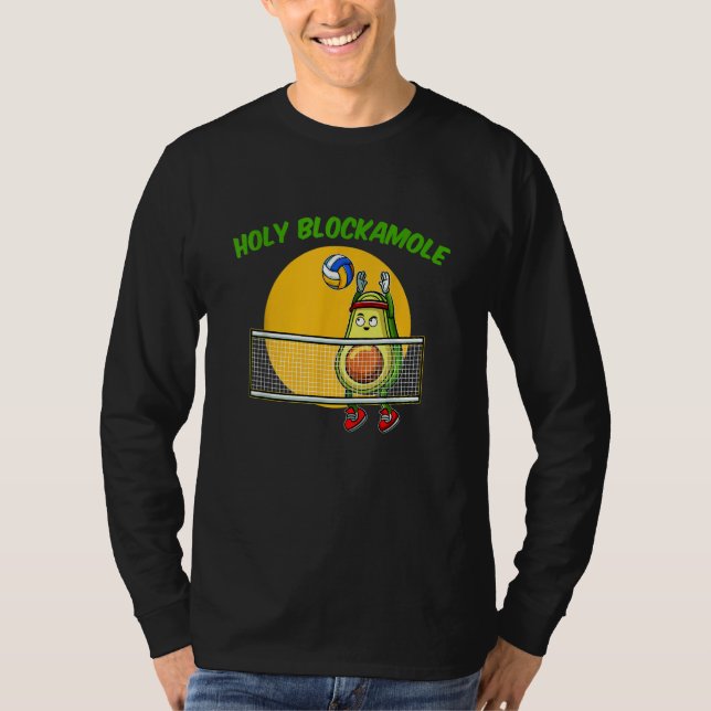 T-shirt Volleyball Holy Guacamole Player Blocker Avocado F (Devant)