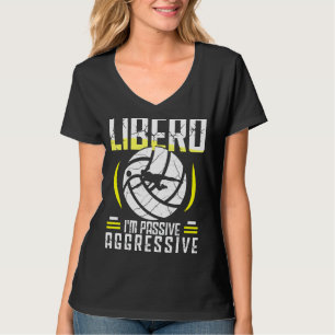 T-shirt Volleyball Homme Et Femme Volleyball Libero 1