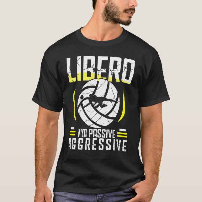 T-shirt Volleyball Homme Et Femme Volleyball Libero 1 (Devant)