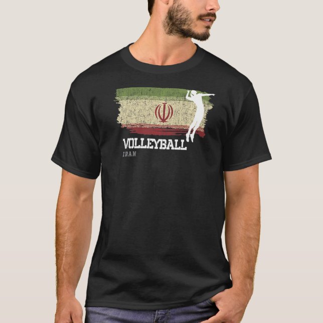 T-shirt Volleyball Iran Drapeau Filles Volleyball Femmes 1 (Devant)