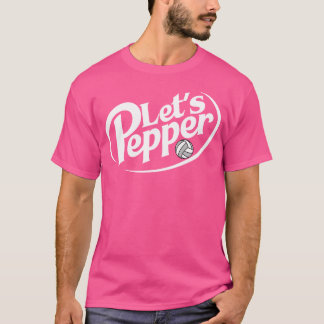 T-shirt Volleyball Let'S Pepper Exercice Terme Jour De Jeu